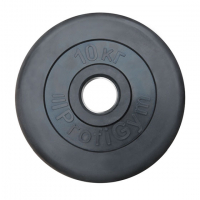 Диск тренировочный черный Profigym 10 кг (26, 31, 51 мм)