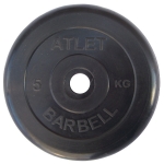 Диск черный MB Barbell Atlet 5 кг 26 мм
