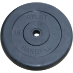 Диск черный MB Barbell Atlet 15 кг 26 мм