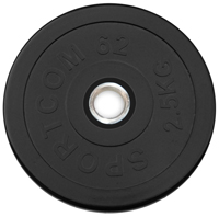 Диск черный Sportcom 2,5 кг 26 мм