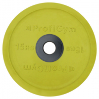 Диск олимпийский 15 кг, желтый 